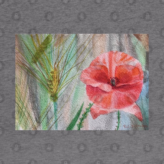 watercolor poppy by Artbyruthandco